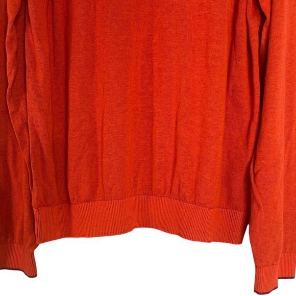 BOBBY JONES Mens Sweater PIMA Peruvian Cotton  Crewneck  XXL  Orange - Picture 4 of 13